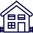 Residential Home Extension Building Icon