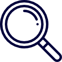 Magnifying Glass To Inspect Architect Drawing Designs Icon
